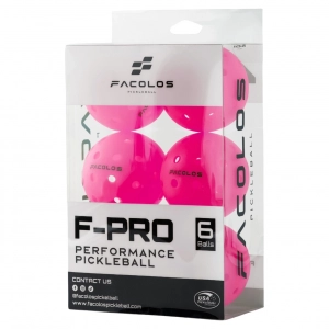 Bóng Pickleball Facolos F-Pro Advanced Hồng (Hộp 6 Quả)