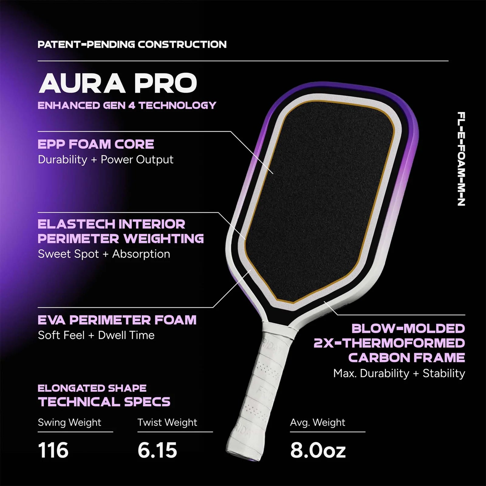 Vợt Pickleball Friday AURA PRO