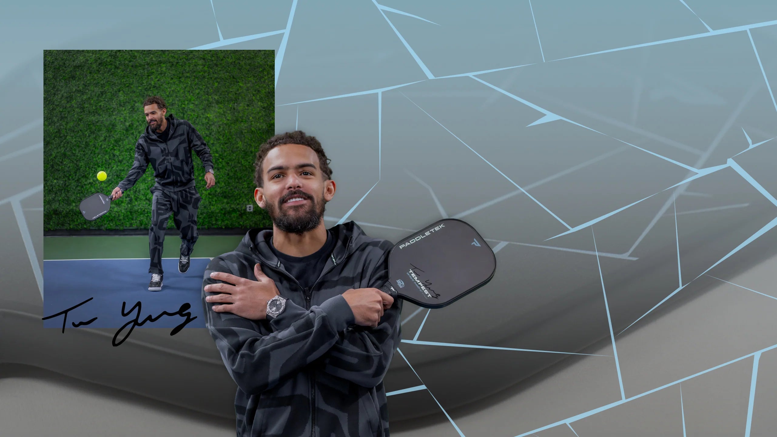 Vợt Pickleball Paddletek Trae Young Signature Tempest Wave Pro-C 12.7