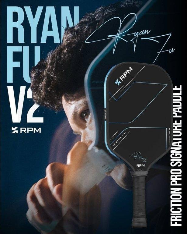Vợt Pickleball RPM FRICTION PRO 14MM Elongated V2 Ryan Fu Signature