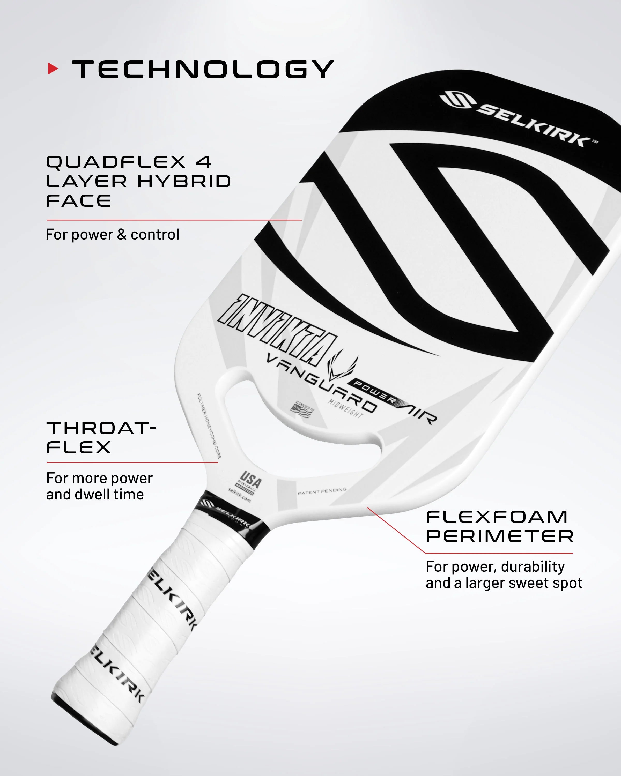 Vợt Pickleball Selkirk Vanguard Power Air - Epic